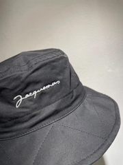 Mũ Jacquemus Le Bob Picchu In Black Cotton Màu Đen