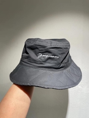 Mũ Jacquemus Le Bob Picchu In Black Cotton Màu Đen