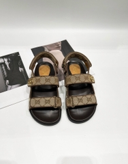 Giày Gucci sandal nâu monogram