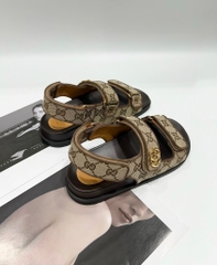 Giày Gucci sandal nâu monogram