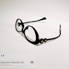 Kính VERSACE Gọng oval mèo đen