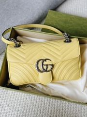 Gucci marmont sz small tone vàng mơ