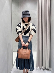 Túi Tote Nữ Marc Jacobs Women's Brown The Small Tote Leather Bag
