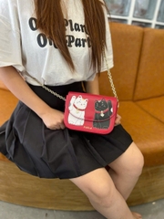 Túi đeo chéo Furla mèo Thần tài