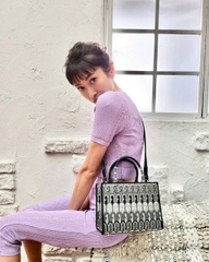 Túi xách Furla opportunity mix tone đen