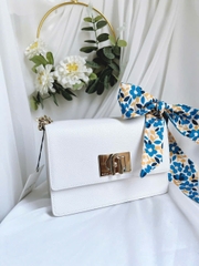 Túi đeo chéo Furla 1927 trắng Talco