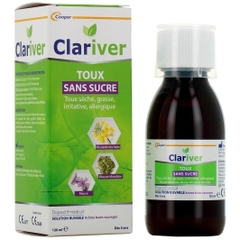 Siro ho có đờm, ho do dị ứng ( ko đường ) Clariver 120ml ( 3y+)