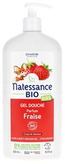 Sữa tắm gội hương dâu tây Natessance Bio 500ml ( 3y+)