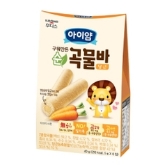 Bánh cuộn ngũ cốc Ildong vị cà rốt ( 9m )