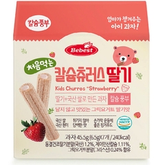 Bánh cuộn canxi Bebest vị dâu tây ( 8m )