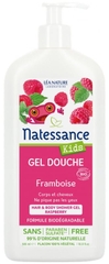 Sữa tắm gội hương mâm xôi Natessance Bio 500ml ( 3y+)