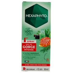 Thuốc xịt trị ho, viêm họng cấp Hexaphyto 30ml ( 12y+)