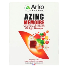Viên uống bổ não AzinC Mémoire Arko Pharma 30v