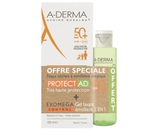 Kem chống nắng A-Derma cho da nhạy cảm ( 6m+, người lớn ) tặng kèm gel  tắm gội 100ml