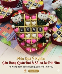 Hộp Socola Trái Tim Handmade