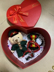 Hộp Quà Gấu Bông Hoa Hồng Trái Tim Dễ Thương Cao Cấp