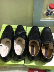 Giày Tây Nam Đen Buộc Dây Da Trơn