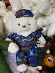 Gấu bông mặc quân phục chiến sĩ dễ thương làm quà tặng