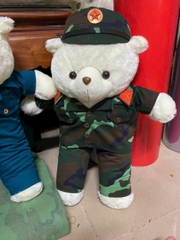 Gấu bông mặc quân phục chiến sĩ dễ thương làm quà tặng