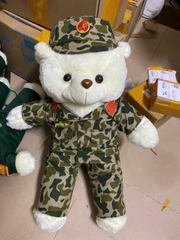 Gấu bông mặc quân phục chiến sĩ dễ thương làm quà tặng