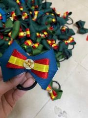 Nơ cột tóc handmade phong cách chiến sĩ dễ thương