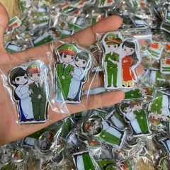 Móc Khóa Chibi Ngành Công An Bộ Đội