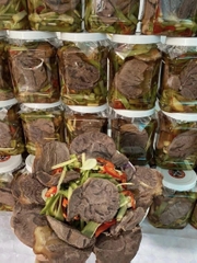 Bắp bò muối rau tiến vua