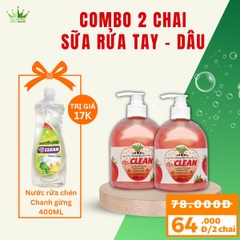 Sữa rửa tay dpCLEAN 480ml - Dâu