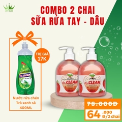 Sữa rửa tay dpCLEAN 480ml - Dâu