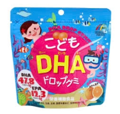 Kẹo dẻo bổ sung DHA vị cam (90 viên) - Unimat Riken