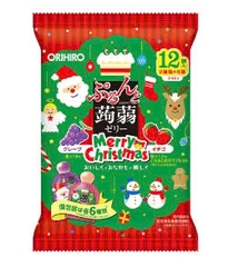 Thạch trái cây vị nho và dâu (Merry Christmas) 240g (20g*12gói)/túi