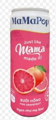 Nước trái cây có ga MAMAPOP ổi hồng lon 330ml