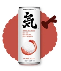 Nước có ga GENKI vị vải lon 330ml