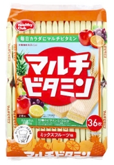 Bánh xốp Hamada Healthy Bổ sung Canxi vị hoa quả tổng hợp (252g)