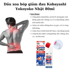 Dầu xoa bóp giảm đau Kobayashi Yokoyoko Nhật 80ml