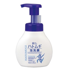 Sữa Rửa Mặt Tạo Bọt Dưỡng Ẩm Và Làm Sáng Da Hatomugi (Chai 160Ml)_Hàng Nội Địa Nhật