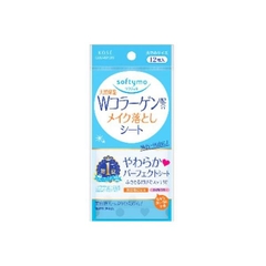 Khăn Ướt Tẩy Trang Dưỡng Ẩm Bổ Sung Collagen Softymo Kosé Gói 52 Miếng_Nội Địa Nhật