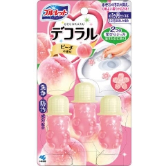 Gel WC set 3 hình bông hoa - hương đào 7.5g x3