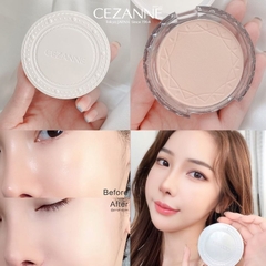 Phấn phủ chống nắng Cezanne UV Silk Cover Powder SPF 50 PA+++ Nhật bản kềm dầu, nâng tọne, chống nắng