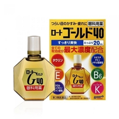 Nước Nhỏ Mắt Rohto Gold 40 Bổ Sung Dưỡng Chất Cho Mắt 20ml