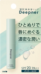 Son dưỡng ẩm môi Menturm Omi Deepner bổ sung Vitamin E, P SPF20 PA++ thỏi 2.3g