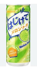 Nước soda Sangaria Hajikete lon 250g - vị dưa lưới