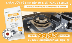 Khăn Ướt Vệ Sinh Bếp Từ & Bếp Gas S Select (Gói 20 Miếng)_nội địa nhật