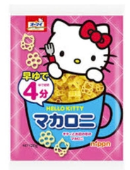 Mì nui hình hoa và mèo Hello Kitty Nhật Bản 120g
