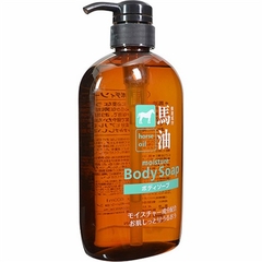 Sữa Tắm Cấp Ẩm Chiết Xuất Dầu Ngựa Kumano Horse Oil 600ml_Hàng nội địa Nhật