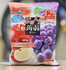 Thạch hoa quả Orihiro mix vị táo, nho tím 240g