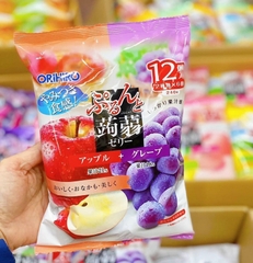Thạch hoa quả Orihiro mix vị táo, nho tím 240g
