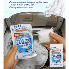 BỘT GIẶT TẨY ĐA NĂNG OXI WASH NOVOPIN - SET 03 GÓI X 30G (túi trắng)