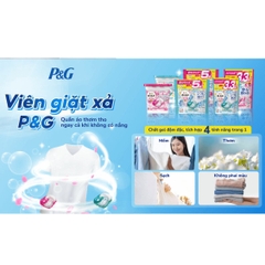 VIÊN GIẶT XẢ BOLD GEL BALL 4D P&G HƯƠNG HOA TƯƠI MÁT TÚI REFILL 55 VIÊN