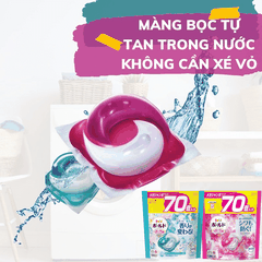 VIÊN GIẶT XẢ BOLD GEL BALL 4D P&G HƯƠNG HOA TƯƠI MÁT TÚI REFILL 70 VIÊN